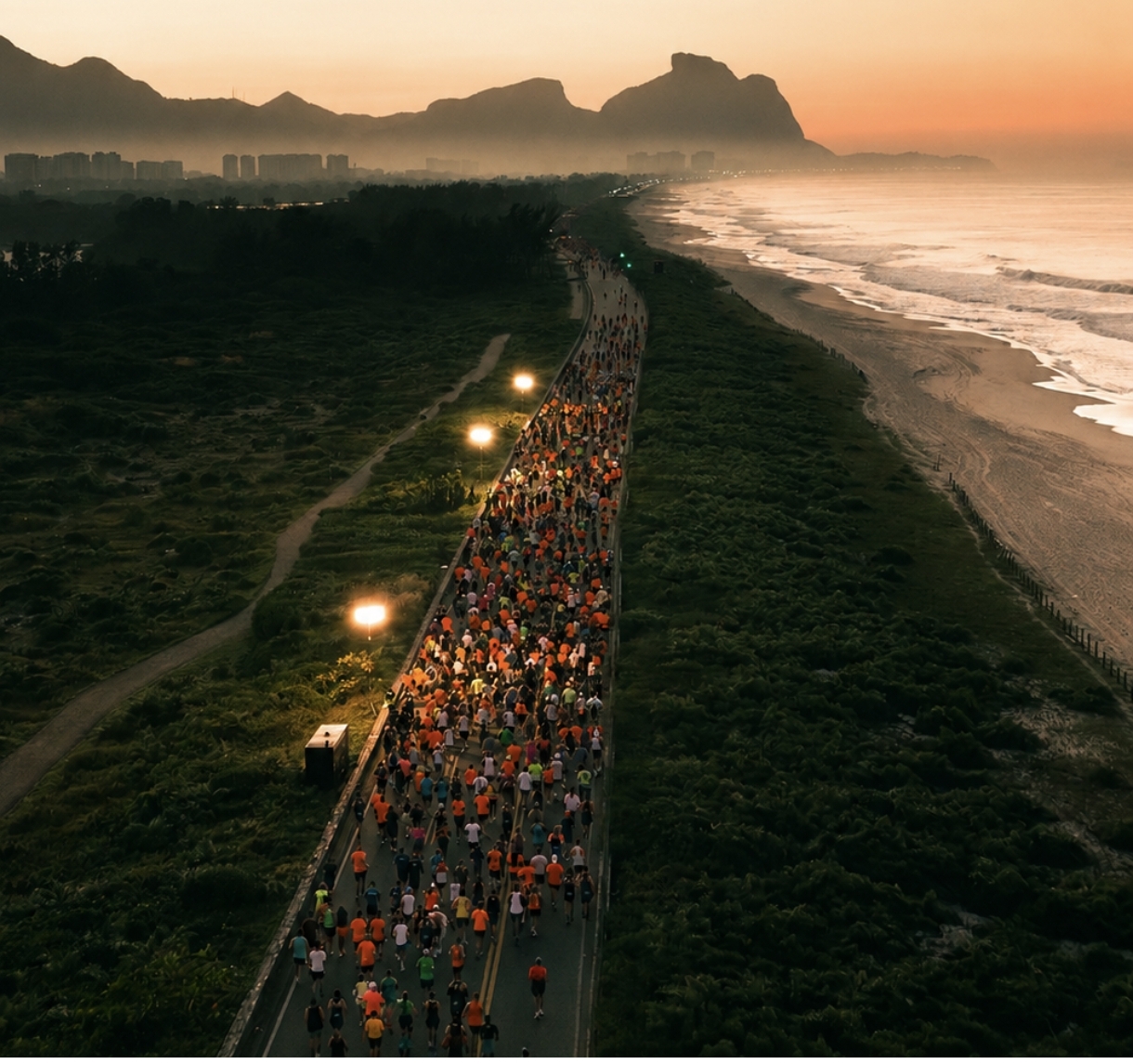 Maratona no Rio de Janeiro